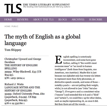 What is the future of english as a global language? essay 